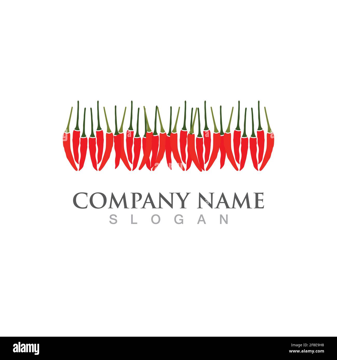 hot chilies logo and symbol vector Stock Vector