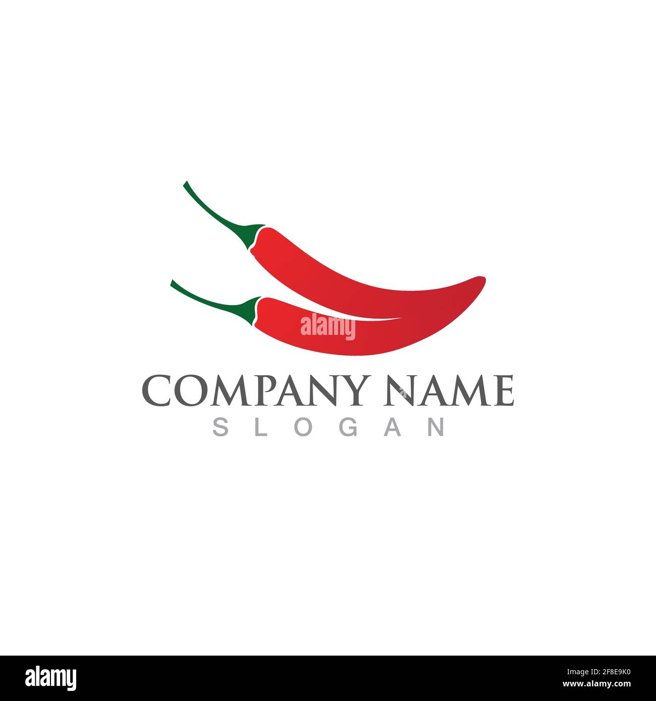 hot chilies logo and symbol vector Stock Vector