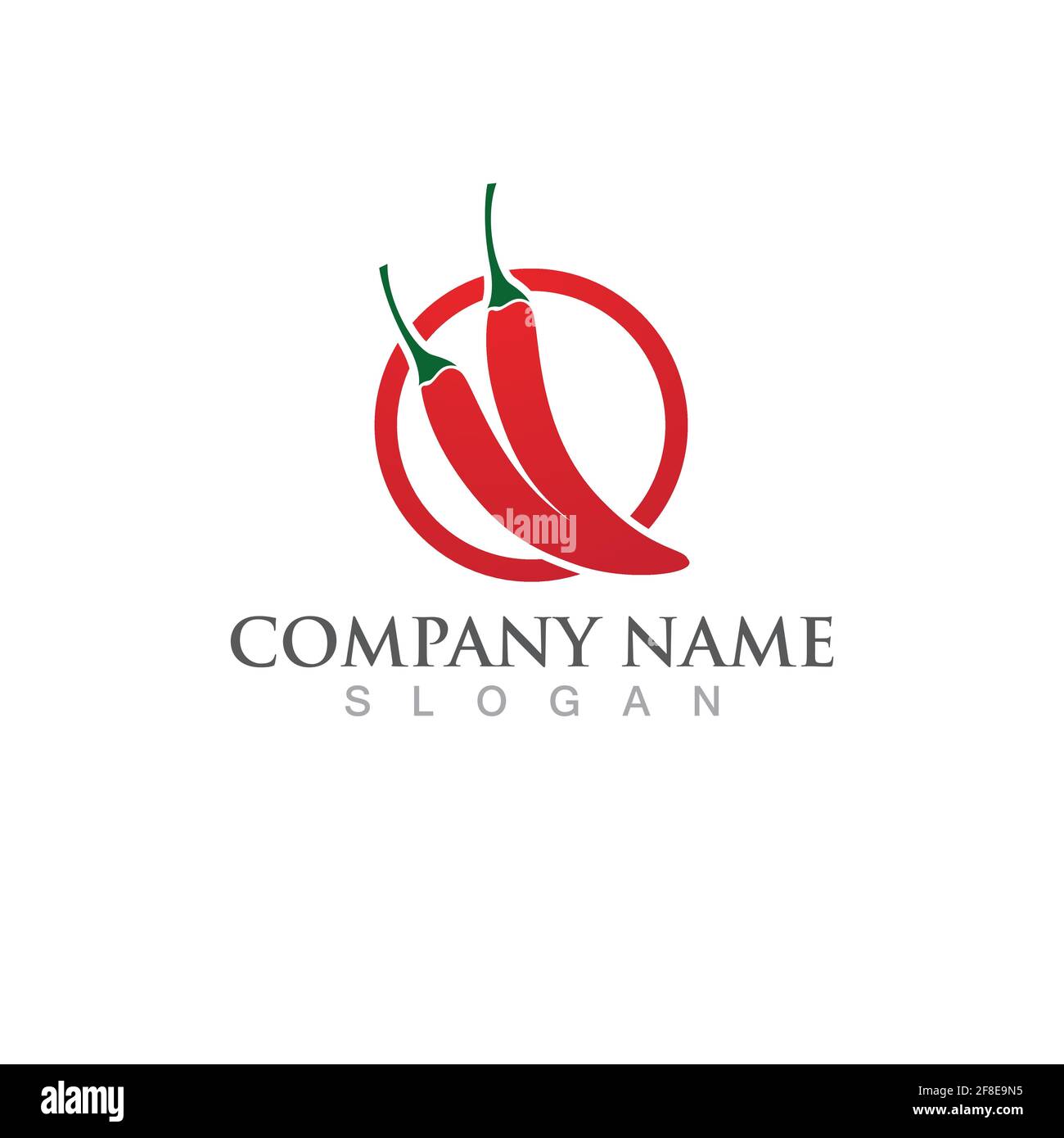 hot chilies logo and symbol vector Stock Vector
