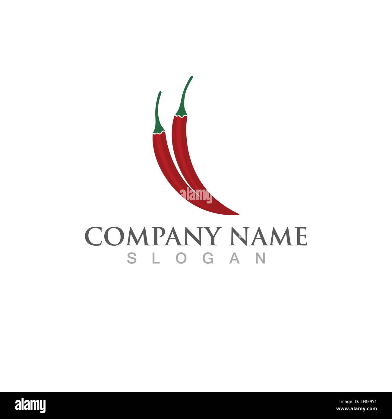 hot chilies logo and symbol vector Stock Vector