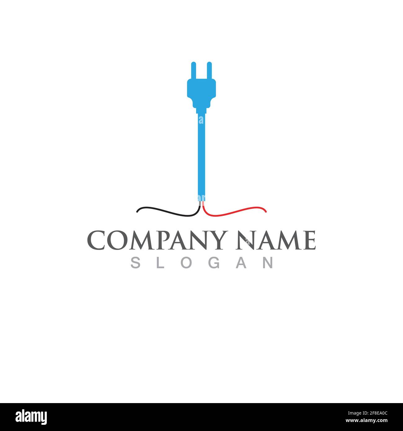 Power cable  Logo Template vector icon illustration Stock Vector