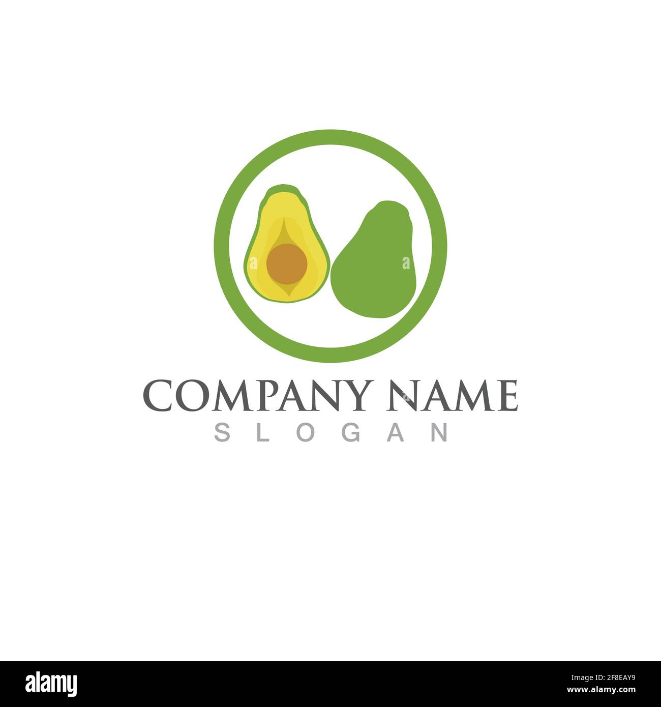 avocado logo and symbol vector Stock Vector Image & Art Alamy