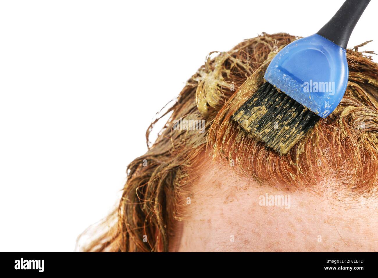 Young woman using henna hair dye on white background, closeup Stock Photo - Alamy Young woman using henna hair dye on white background, closeup Stock Photo - Alamy