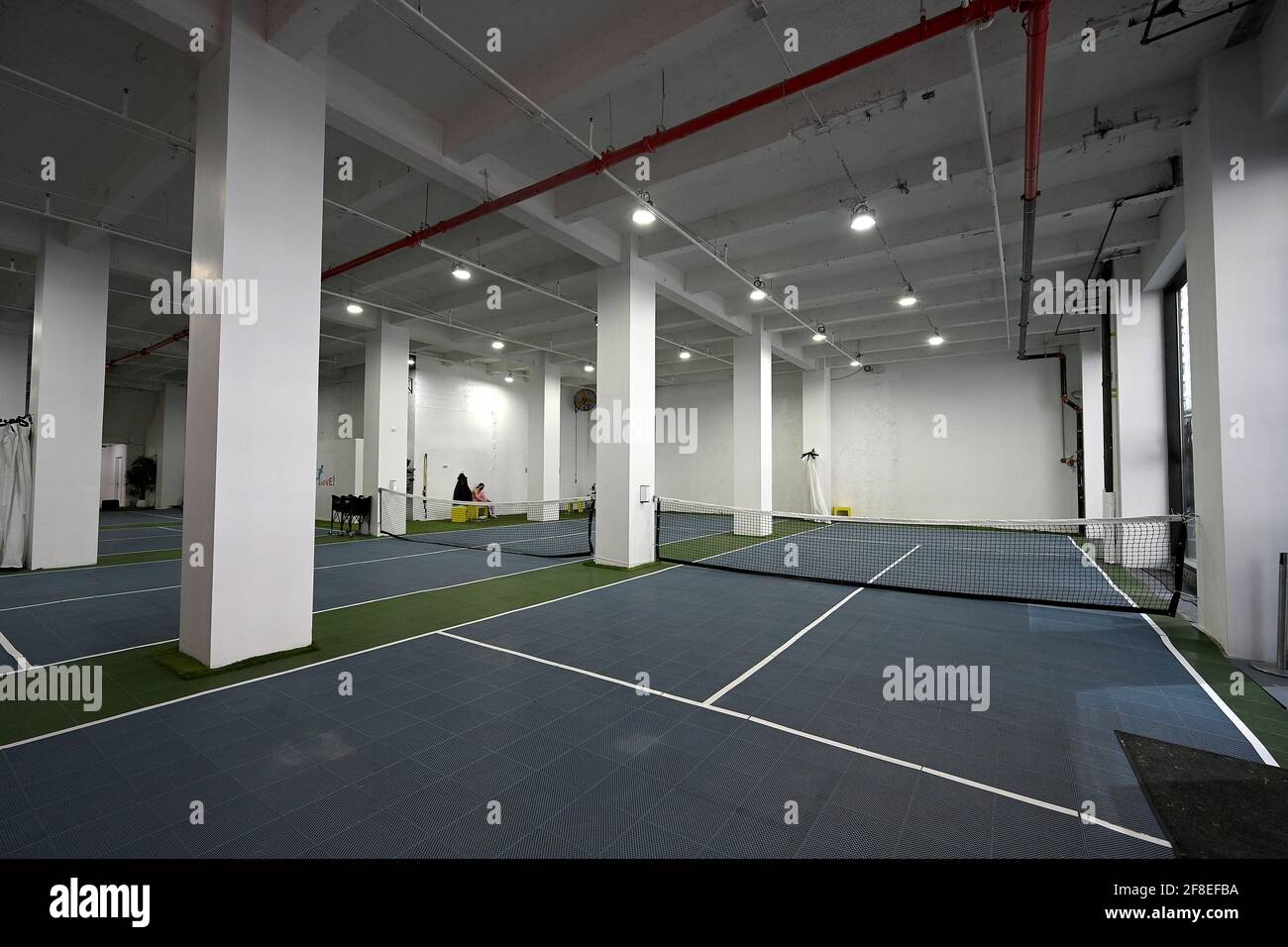 New York USA 13th Apr 2021 A view inside the Tennis Innovator