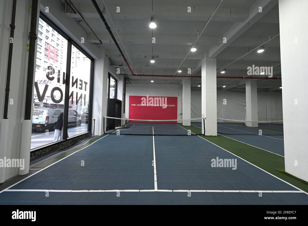 New York USA 13th Apr 2021 A view inside the Tennis Innovator