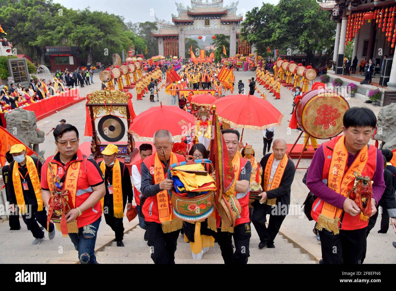 Meizhou, China. 12th Apr, 2021. People are celebrating the 1061th ...