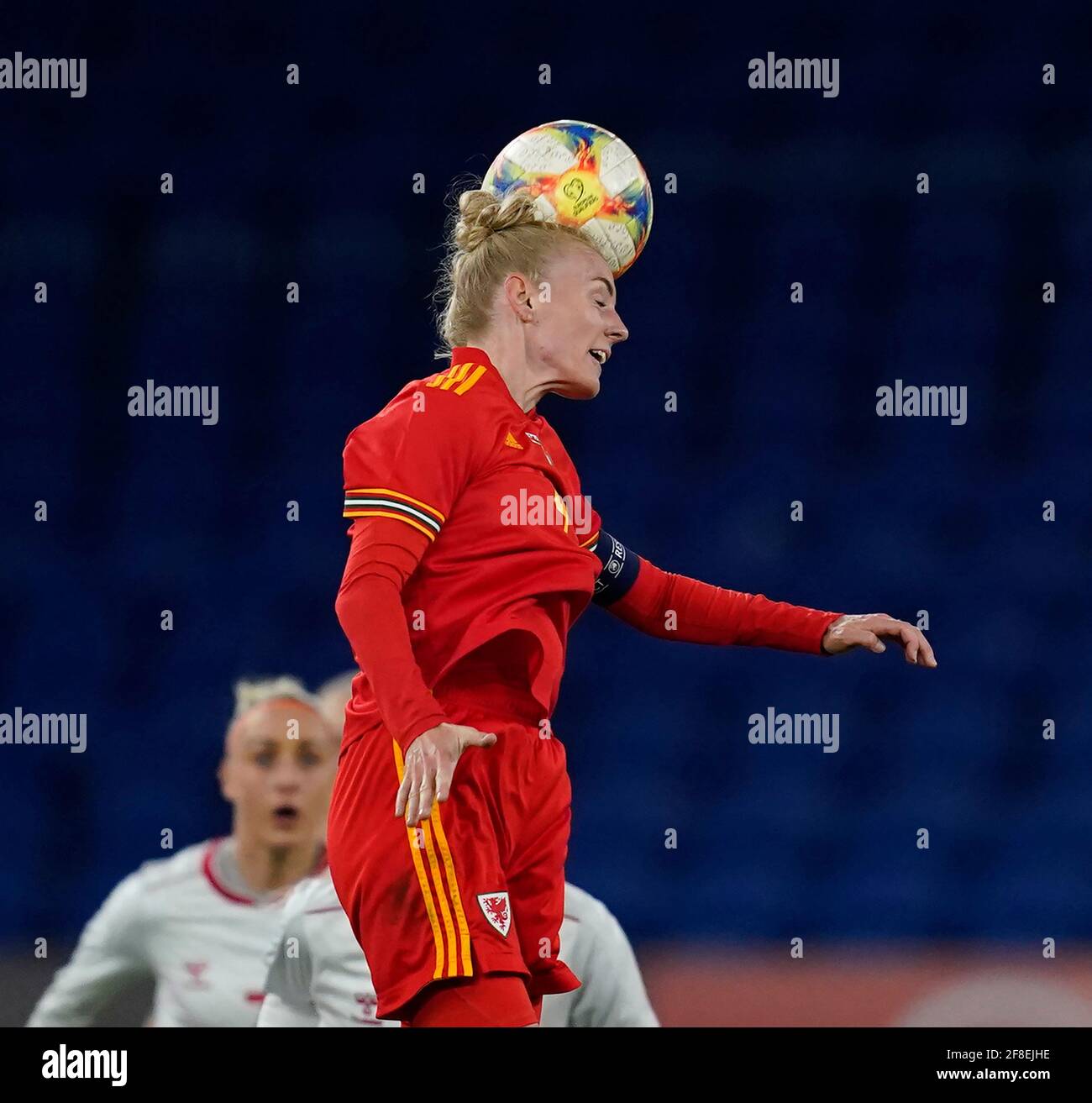 Cardiff, UK. 13th Apr, 2021. Sophie Ingle seen in action during the Womens Friendly match between Wales and Denmark at Cardiff City Stadium.Final score; Wales 1:1 Denmark) Credit: SOPA Images Limited/Alamy Live News Stock Photo