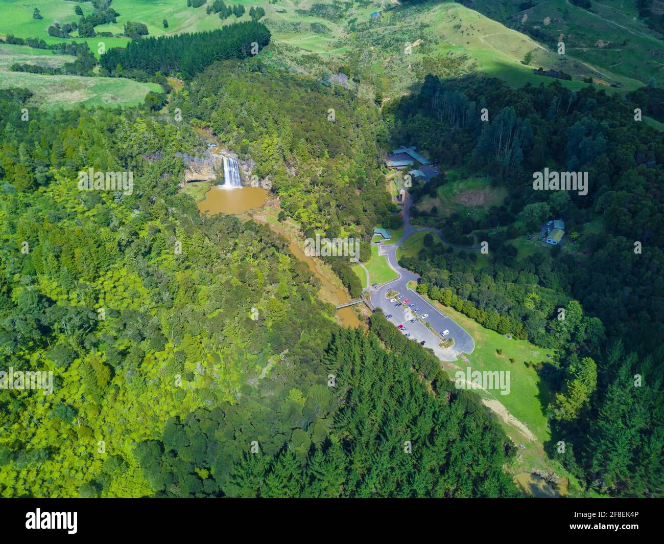 Hunua Ranges 30 metre waterfall hi-res stock photography and images - Alamy
