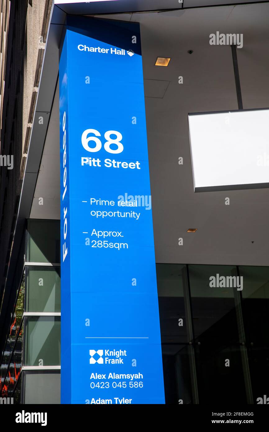 Retail space available for lease rent in pitt street in Sydney city