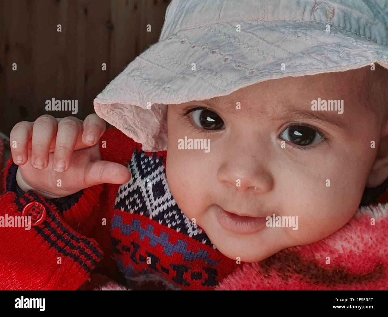 New born baby kid asian colour looks very beautiful. Stock Photo