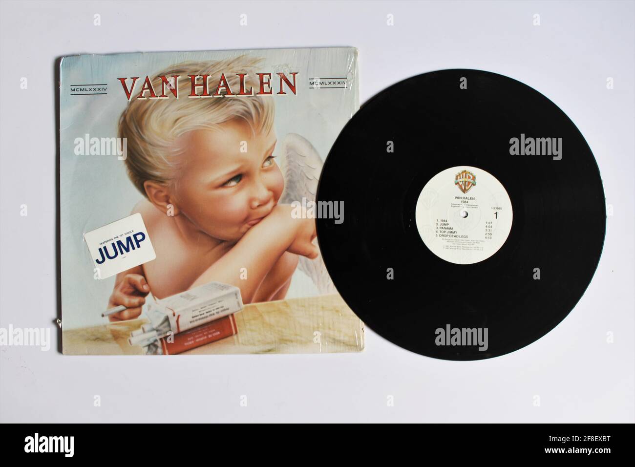 Hard rock, heavy metal and glam metal band, Van Halen music album on vinyl  record LP disc. Titled: 1984 also known as MCMLXXXIV Stock Photo - Alamy