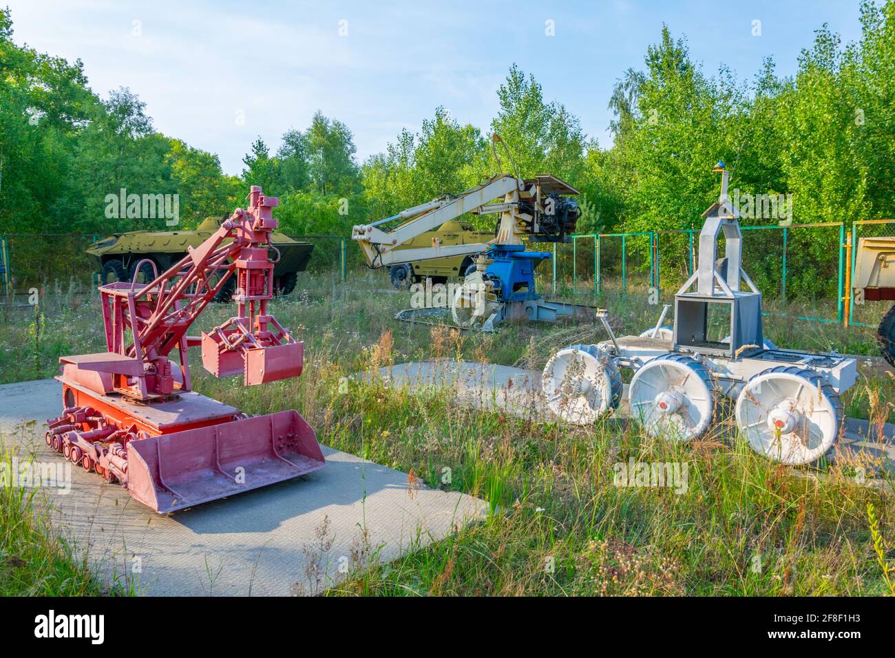 Robots and machines used during liquidation of aftermath of the chernobyl  disaster in the Ukraine Stock Photo - Alamy