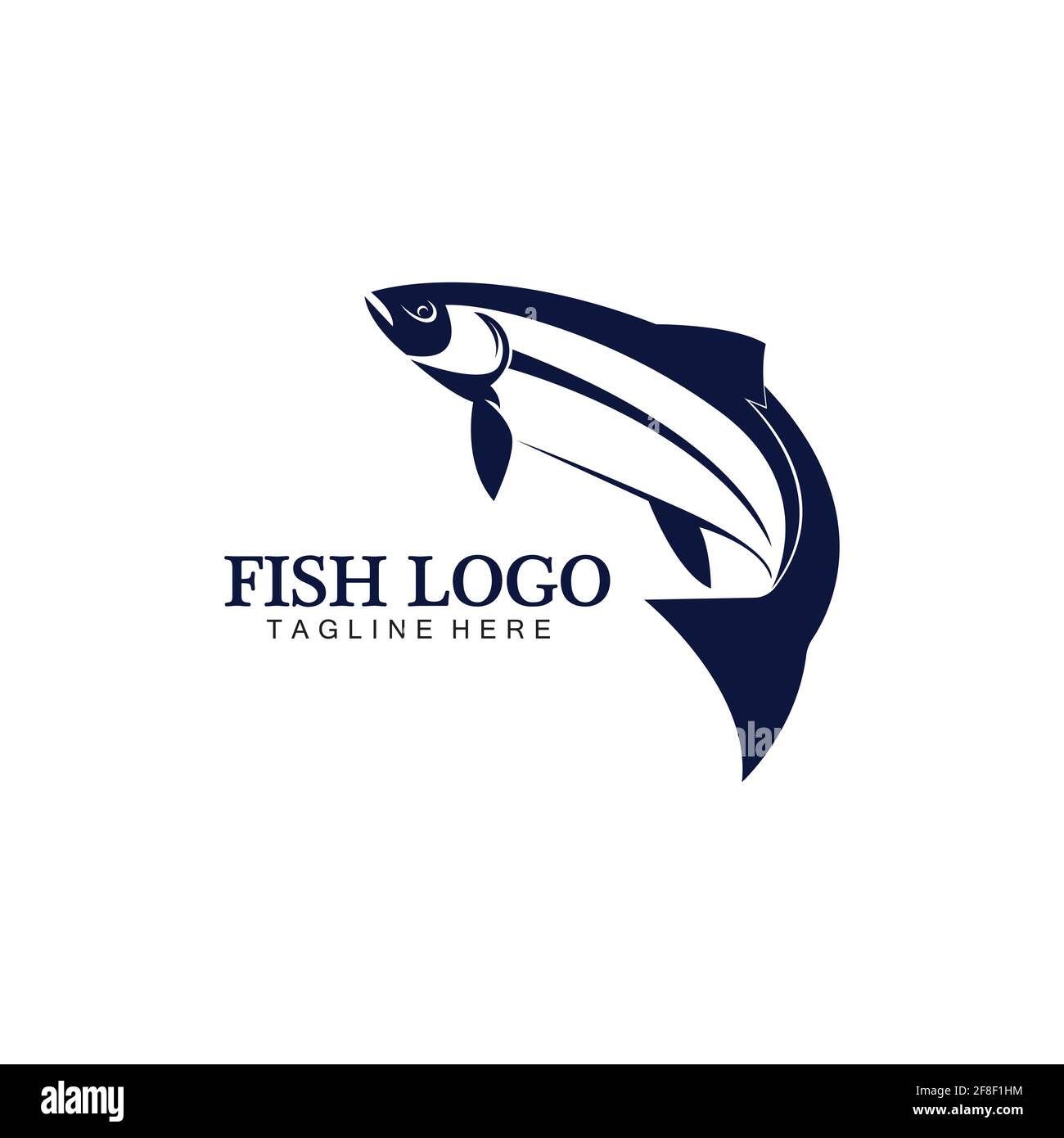 Fish abstract icon design logo template,Creative vector symbol of ...