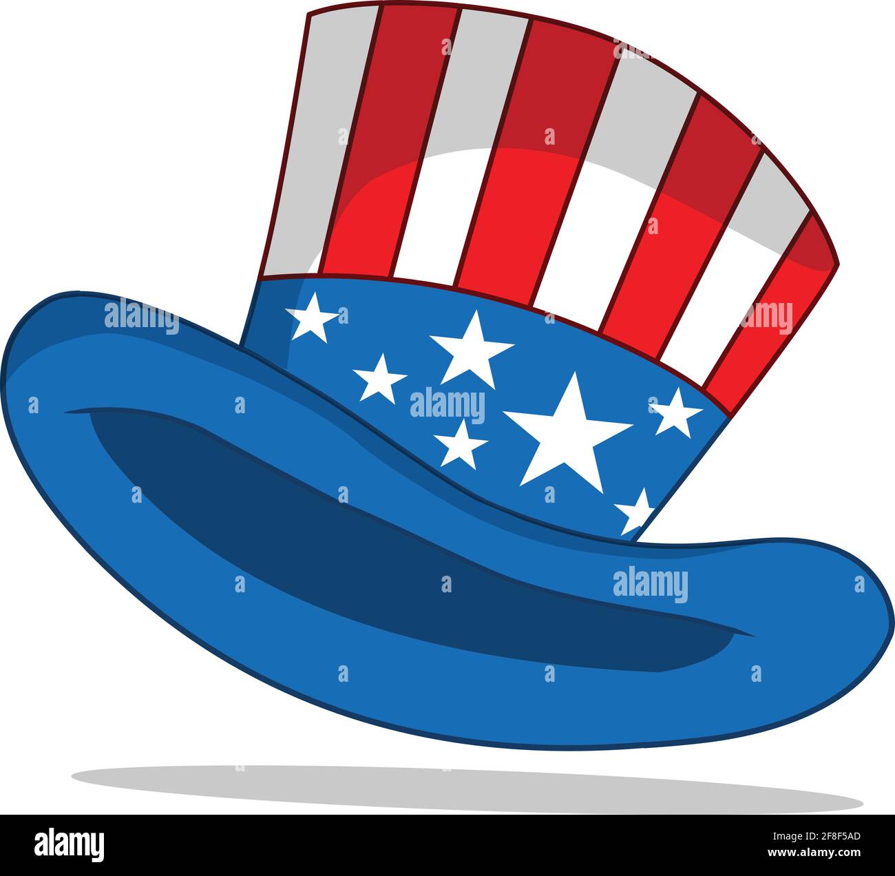 Patriotic hat vector illustration isolated on white background Stock ...