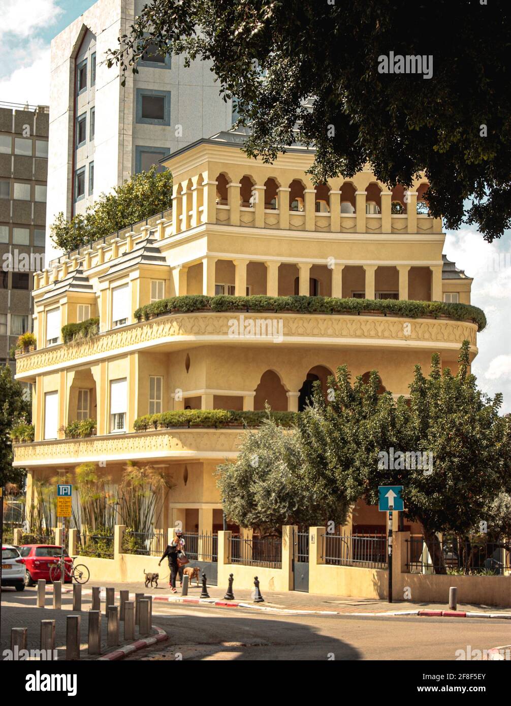 Pagoda House in Tel Aviv City, Israel Stock Photo Alamy