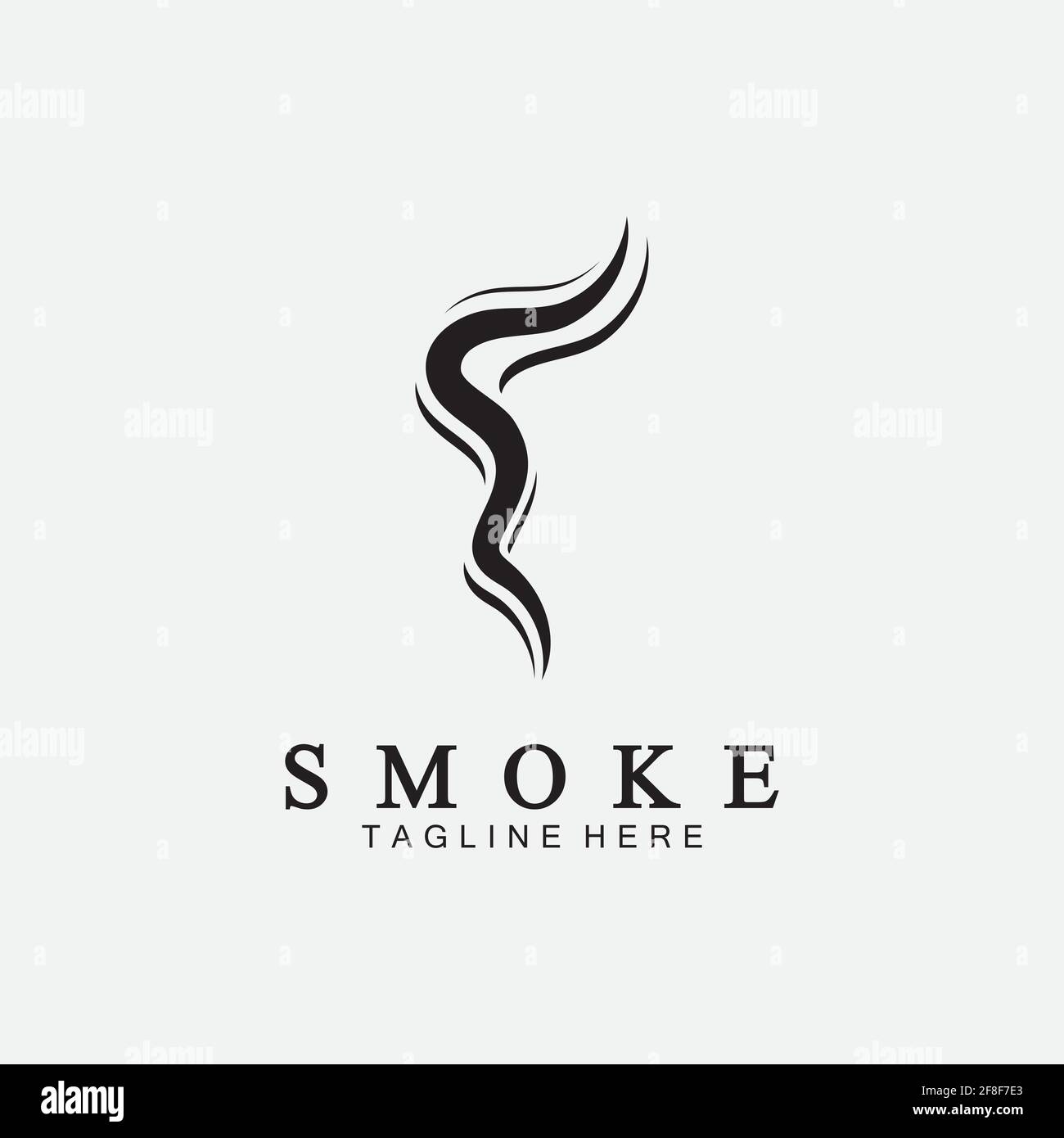 Smoke steam icon logo illustration isolated on white background,Aroma ...