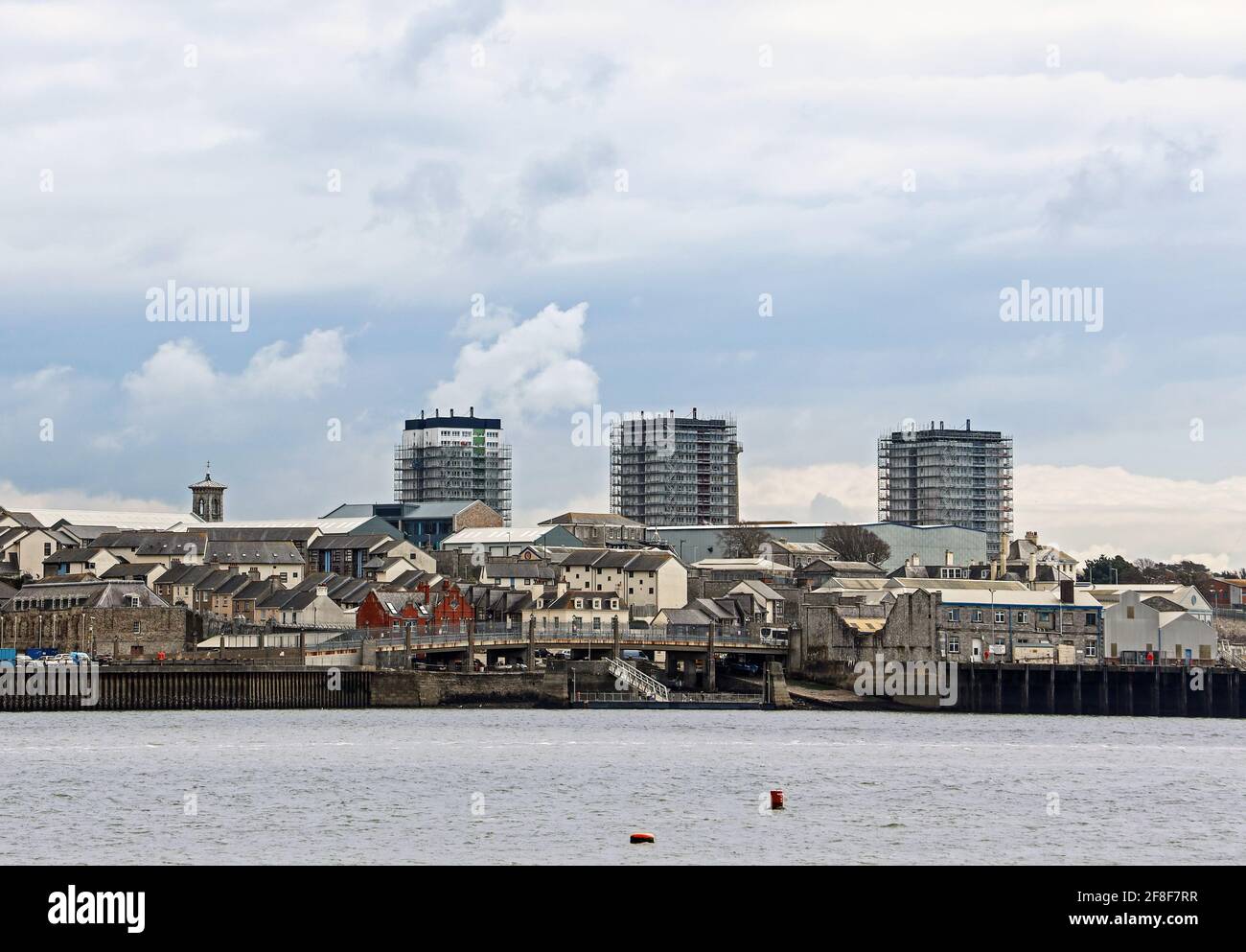 A first glimpse of the recladding of three tower blocks in Devonport as