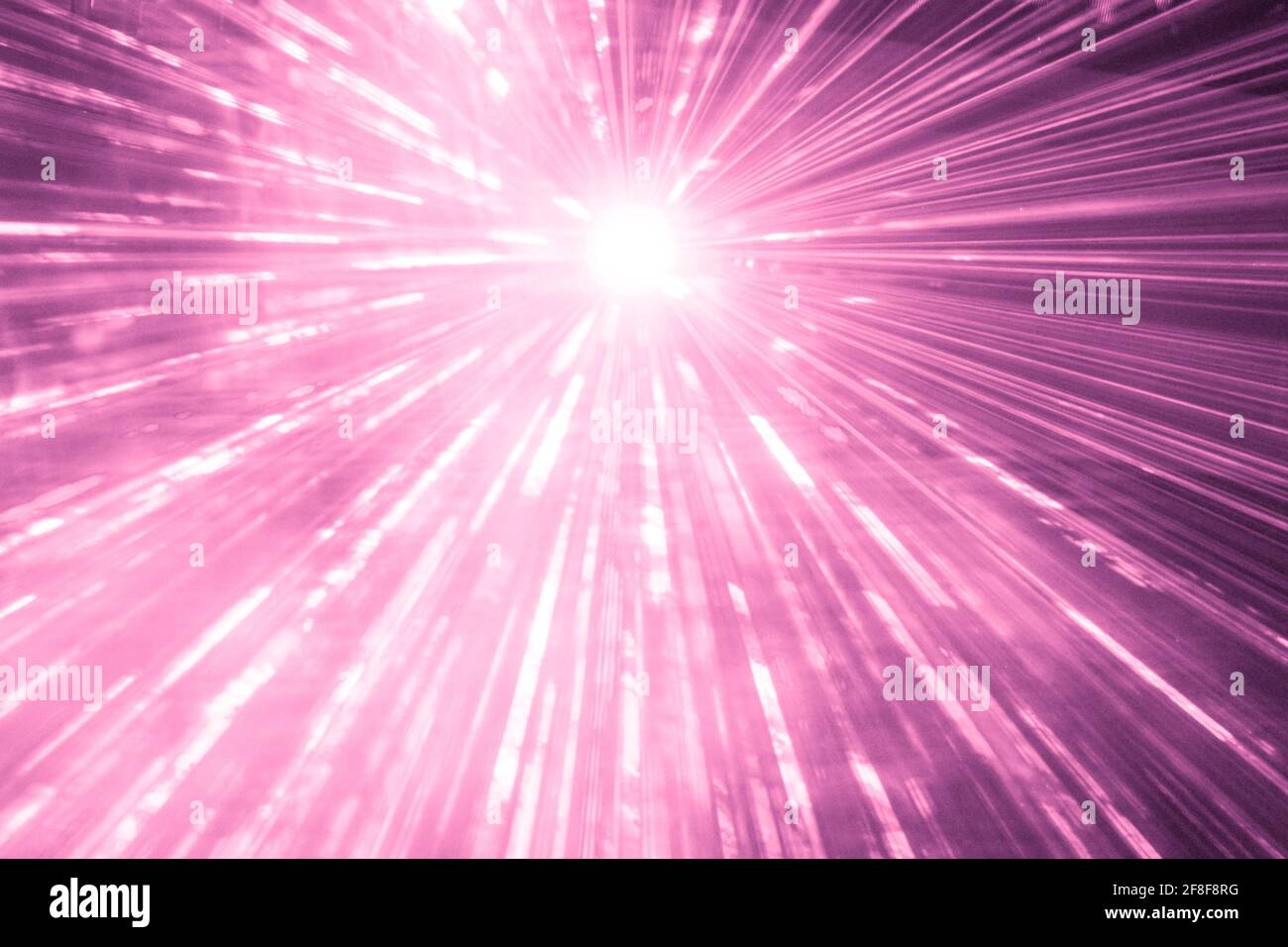 Pink laser show rays at top nightlife party event performance