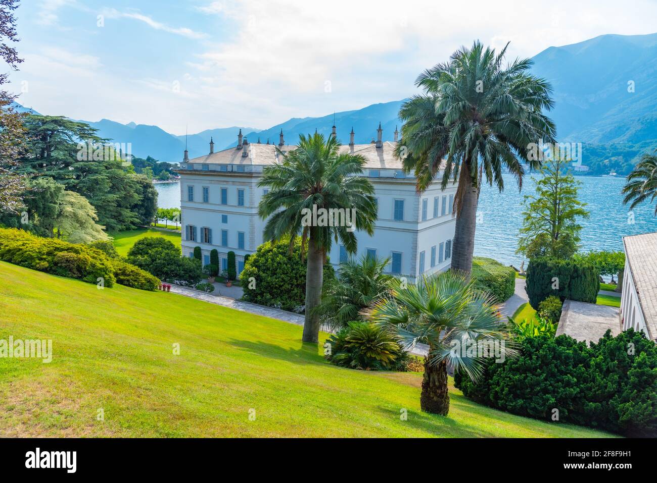 Villa Melzi at Lake Como in Italy Stock Photo