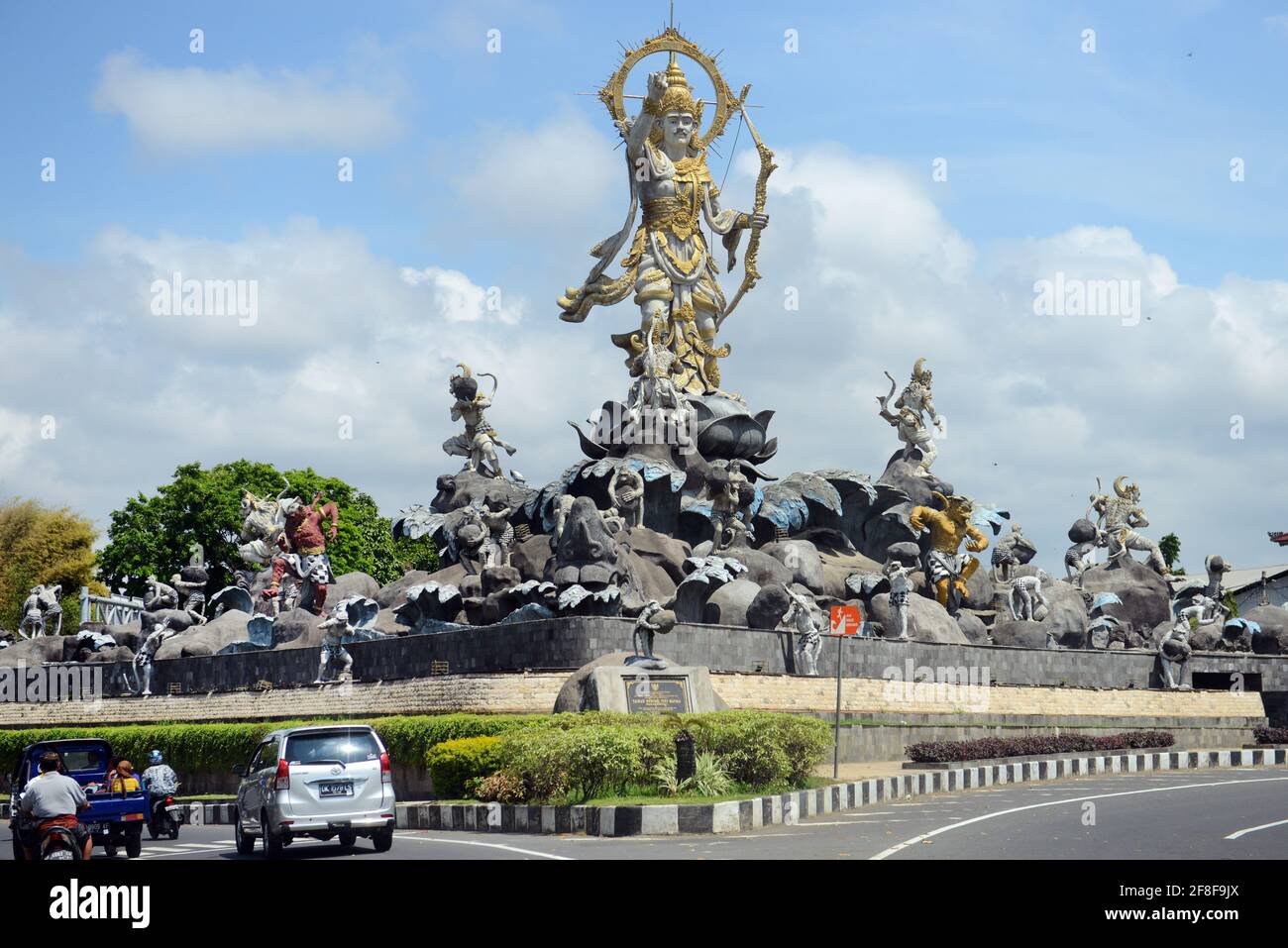 Titi Banda Statue in Denpasar, Bali, Indonesia. Stock Photo