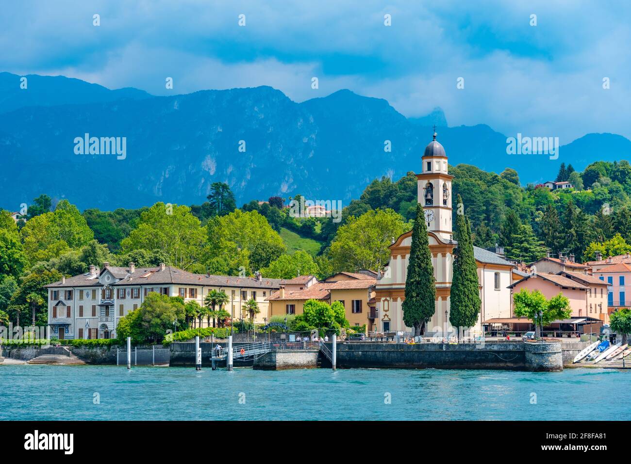 San Giovanni town and lake Como in Italy Stock Photo Alamy