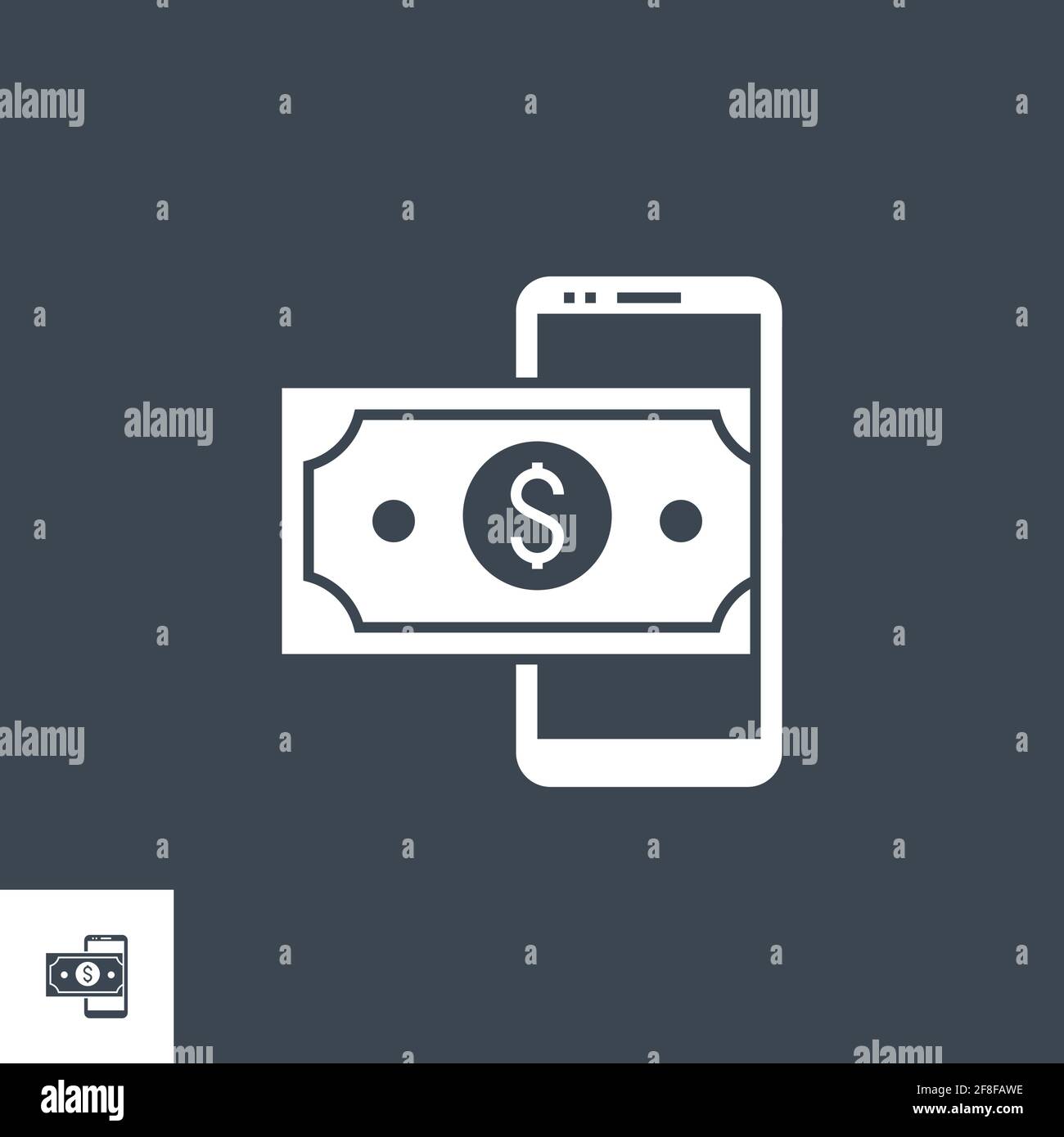Replenishment related vector glyph icon. Stock Vector