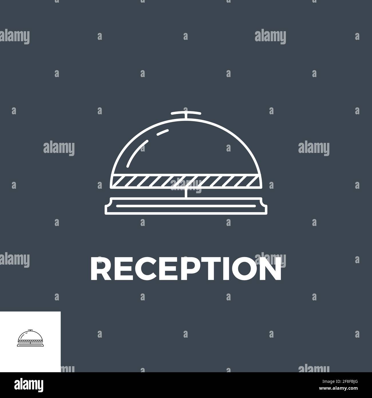 Reception Line Icon Stock Vector Image & Art Alamy