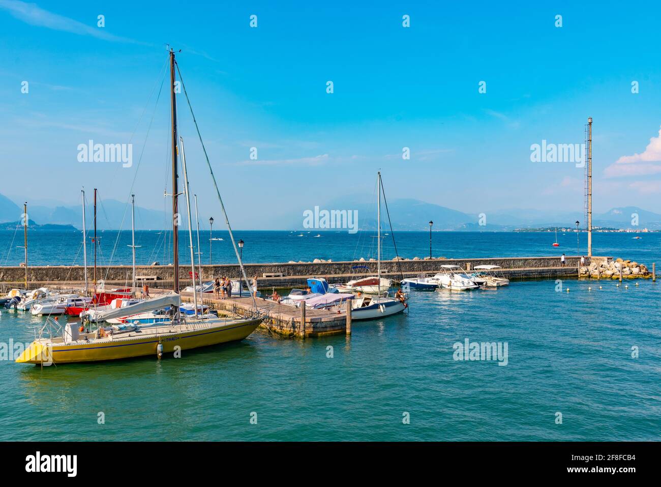Marina at Desenzano del Garda, Italy Stock Photo