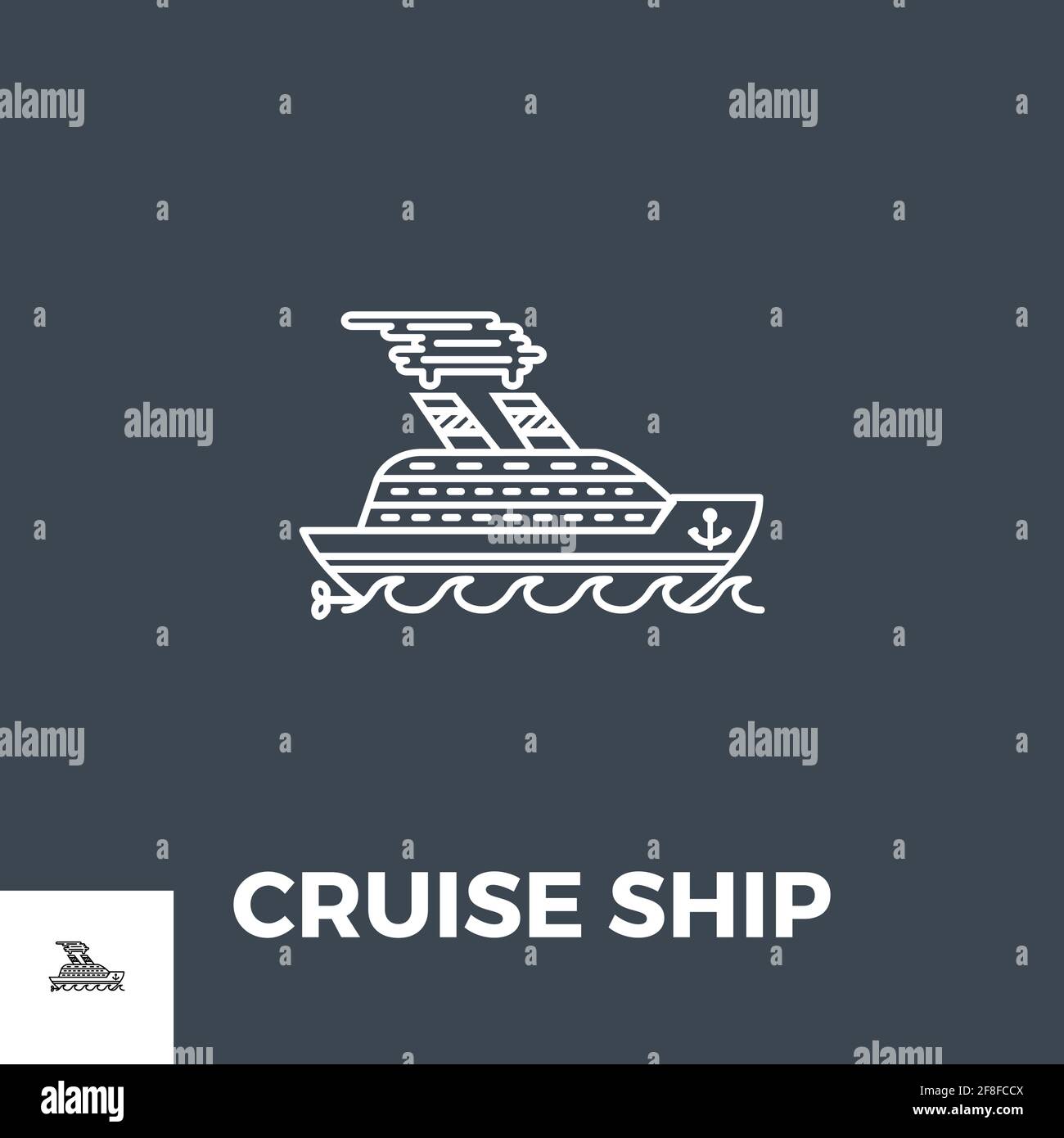 Cruise Ship Icon Vector Stock Vector Image & Art - Alamy