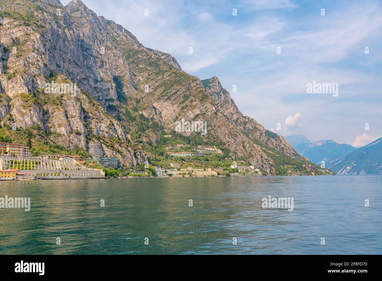 Lakeside promenade at Limone sul Garda in Italy Stock Photo - Alamy