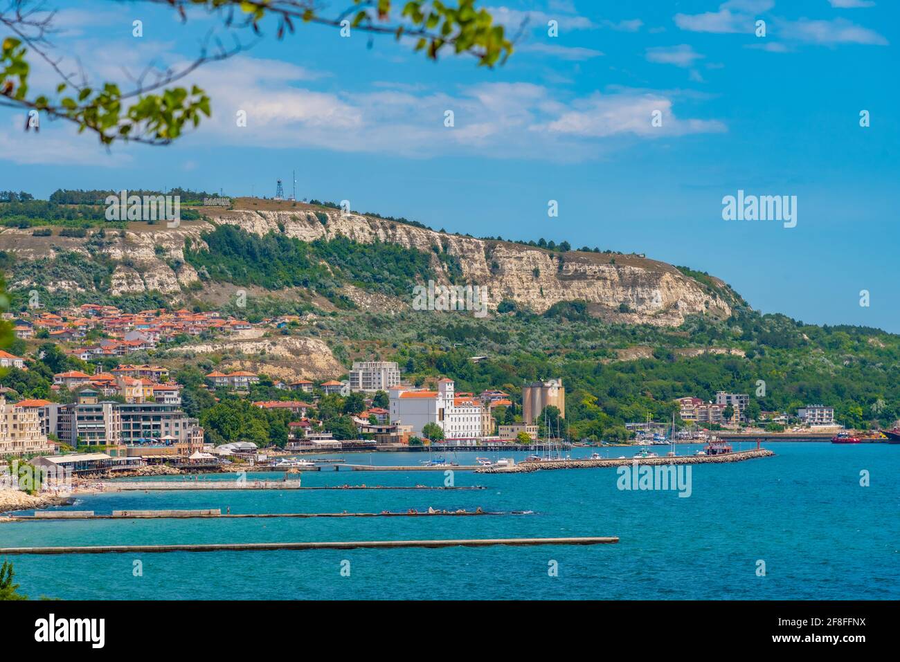 Seaside of coastal town Balchik in Bulgaria Stock Photo - Alamy