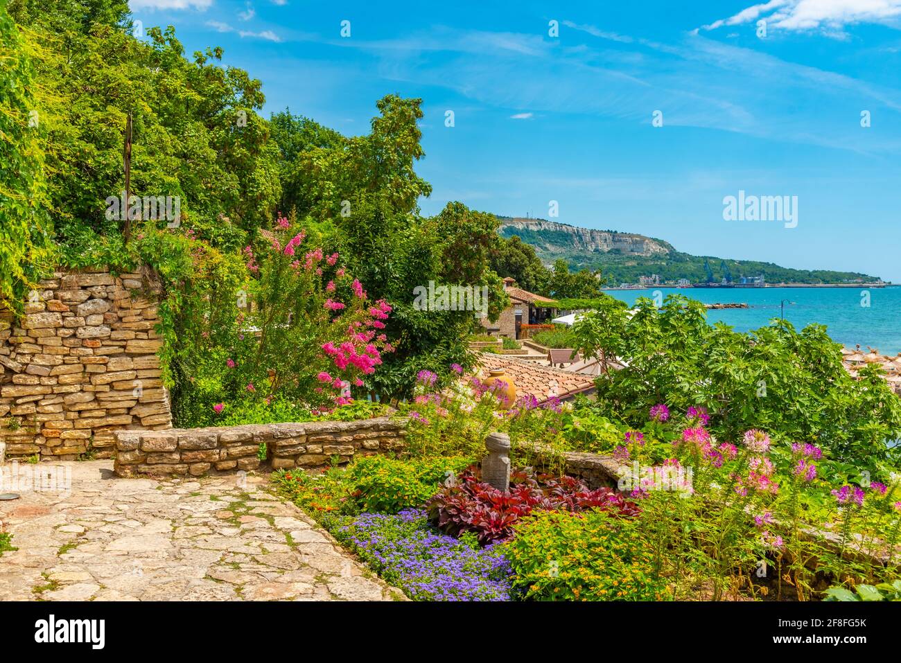 Botanical garden of Balchik palace in Bulgaria Stock Photo - Alamy