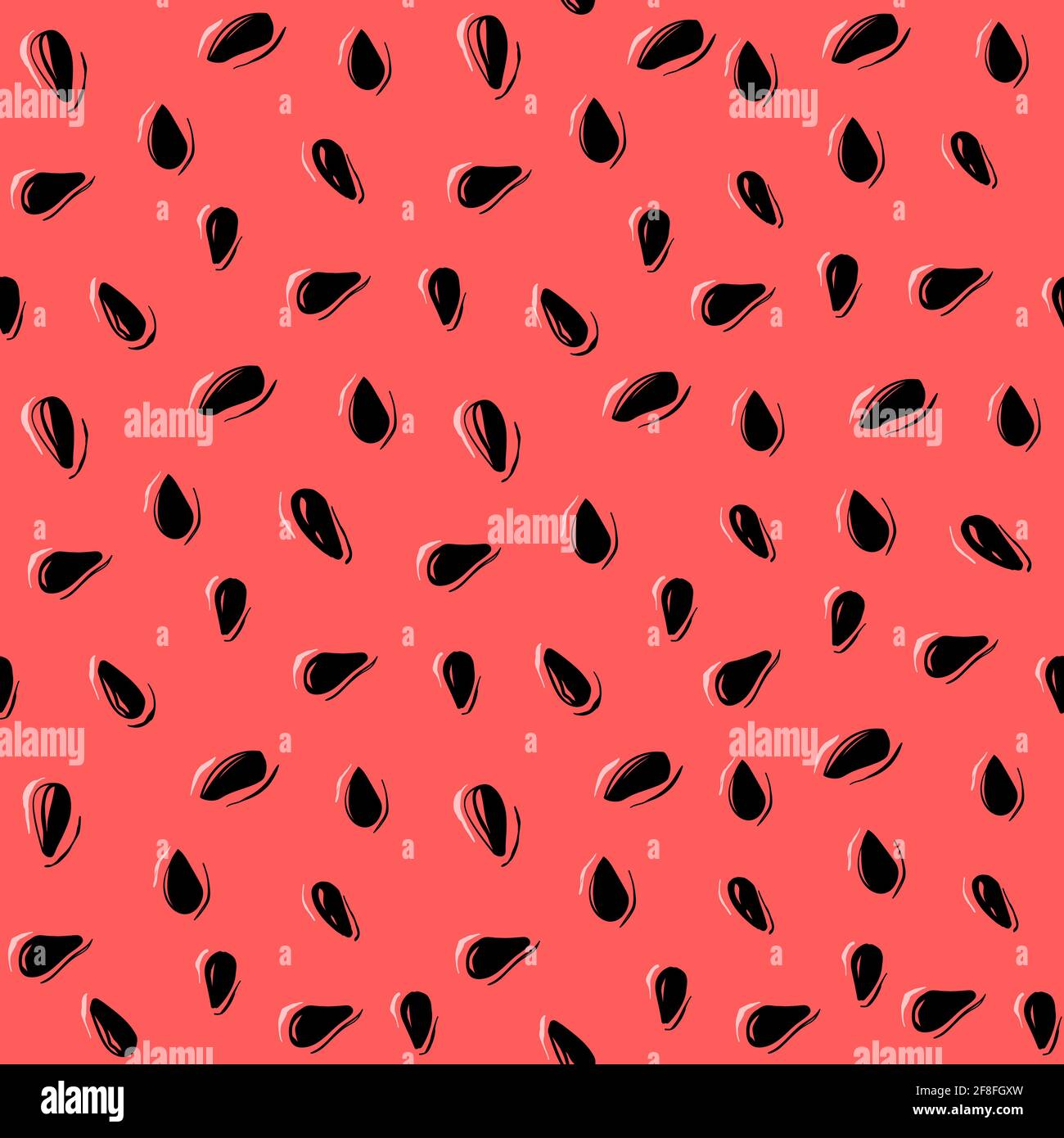 Watermelon pulp seamless pattern. Summer bright background. Stock Vector