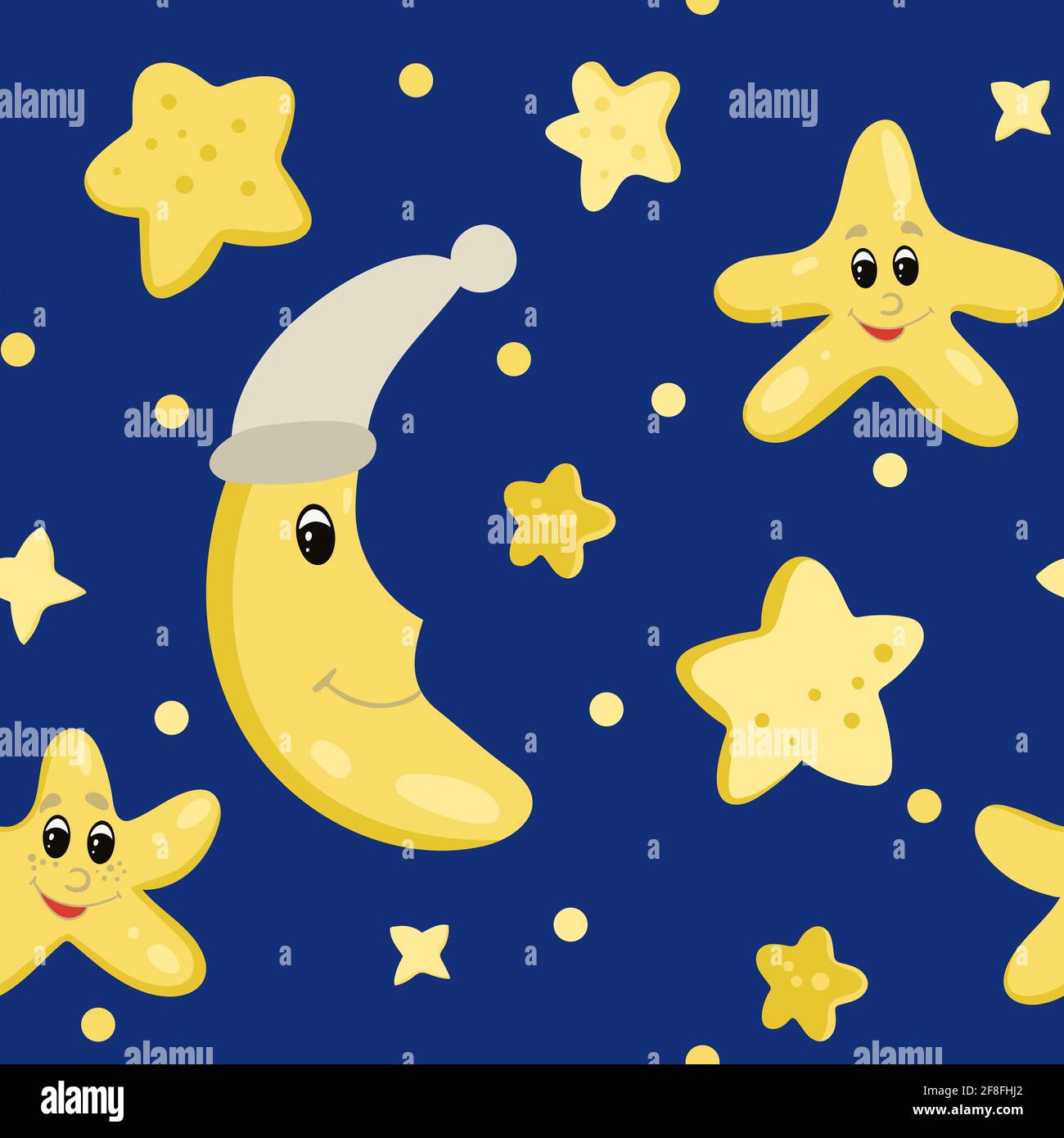 Seamless background with the starry sky. Cartoon stars and month against the blue sky. Pattern for design of textiles, packaging, children's clothing Stock Vector Image & Art - Alamy Seamless background with the starry sky. Cartoon stars and month against the blue sky. Pattern for design of textiles, packaging, children's clothing Stock Vector Image & Art - Alamy