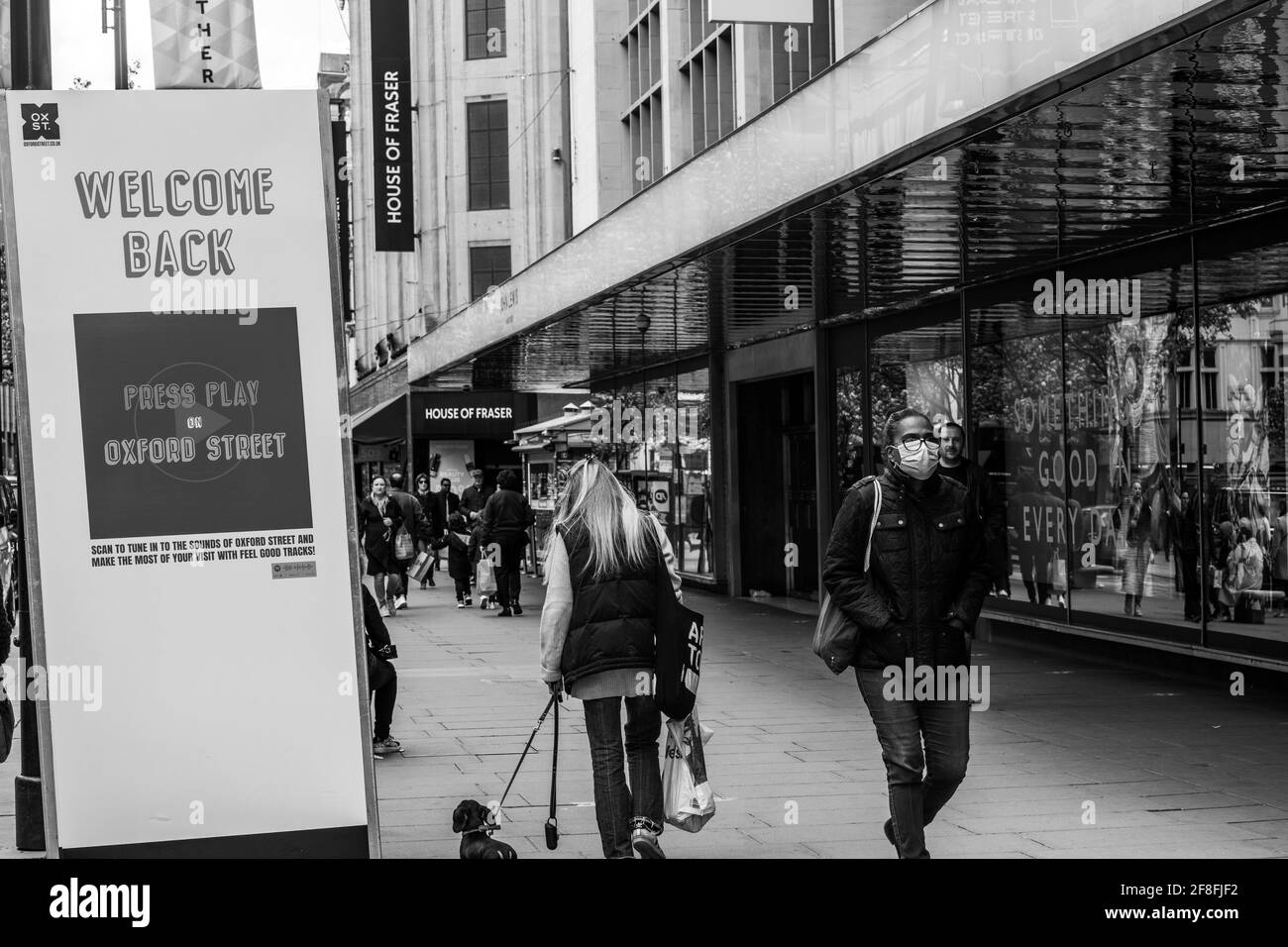 Along Oxford Street London Stock Photo Alamy