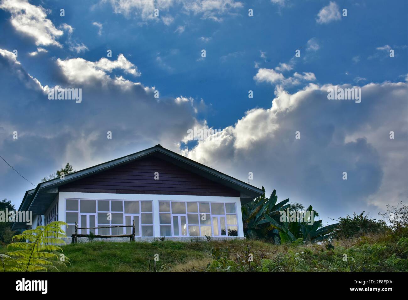 Blue cloud clouded sky hi-res stock photography and images - Alamy