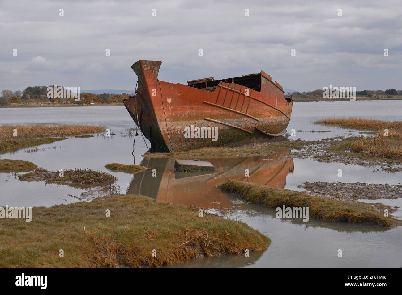 The remanence of what once was a brand new and ship shape ship now rest in silence. Another picture from my ‘sands of time’ collection Stock Photo