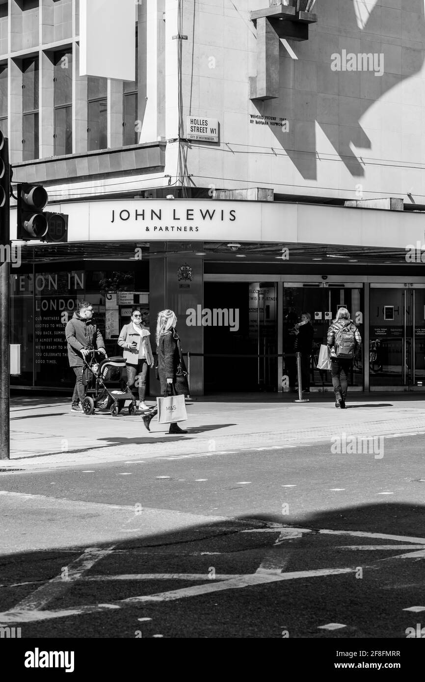 Along Oxford Street London Stock Photo Alamy
