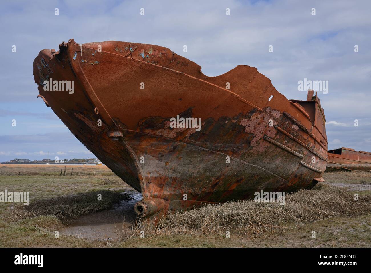 The remanence of what once was a brand new and ship shape ship now rest in silence. Another picture from my ‘sands of time’ collection Stock Photo