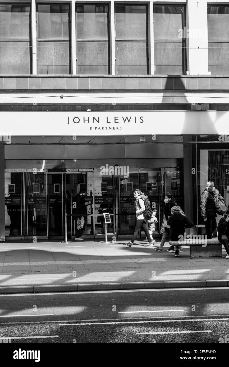 Along Oxford Street London Stock Photo Alamy