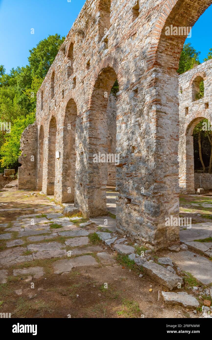 Great Basilica at Butrint National park in Albania Stock Photo - Alamy