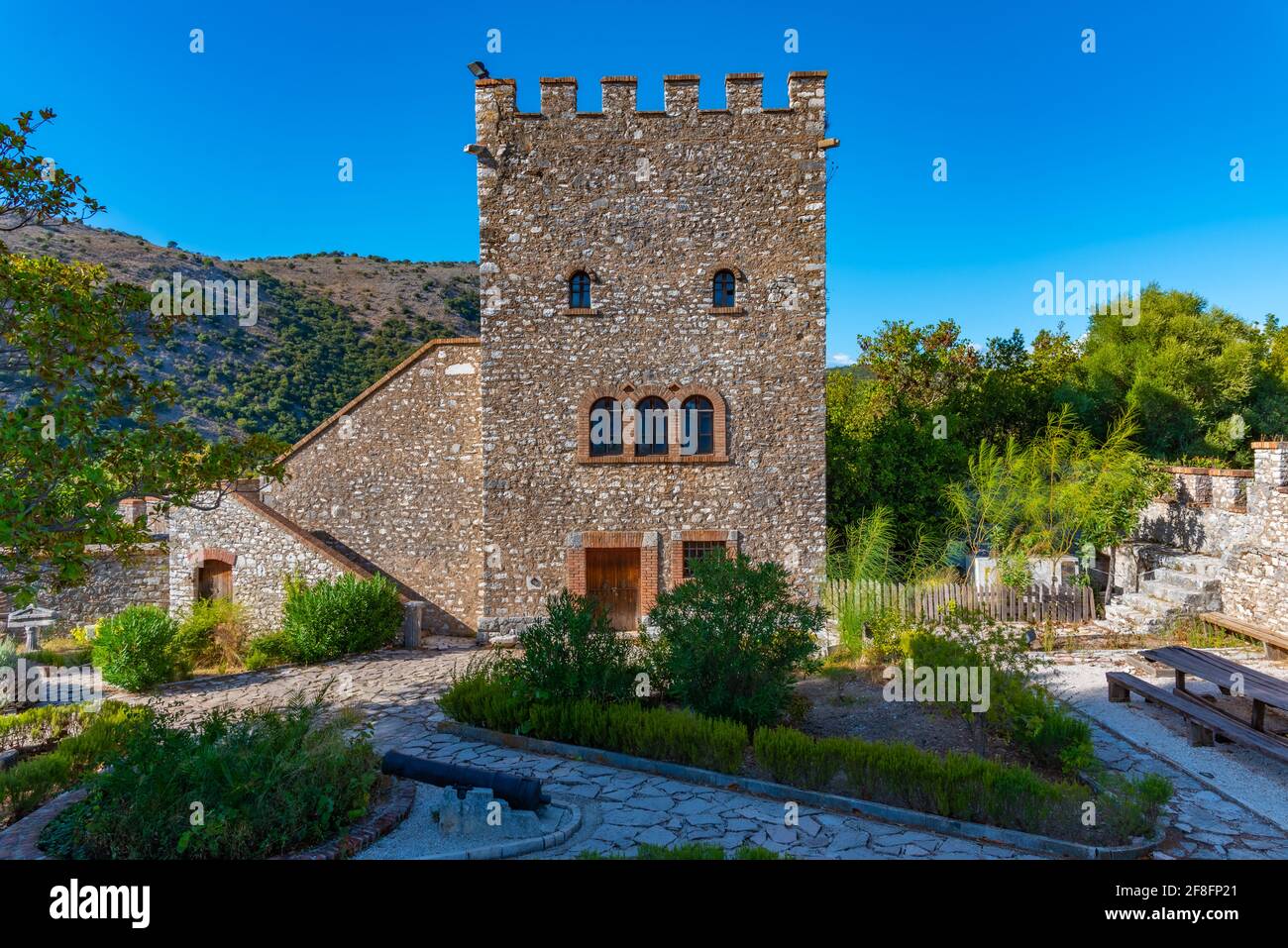 Venetian castle at Butrint National Park in Albania Stock Photo - Alamy