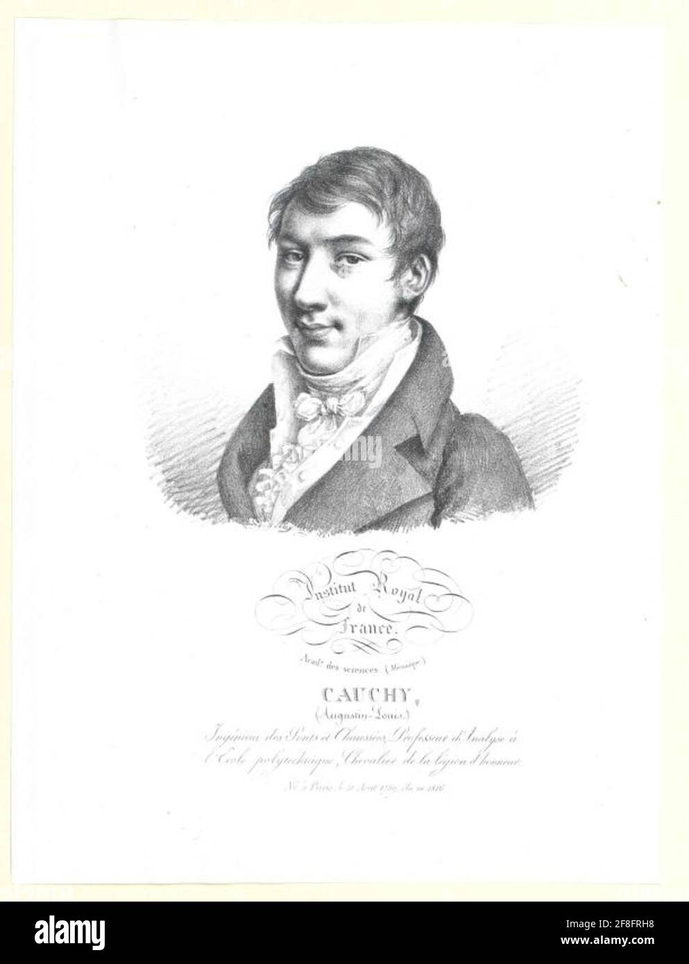Cauchy, Augustin-Louis. Stock Photo