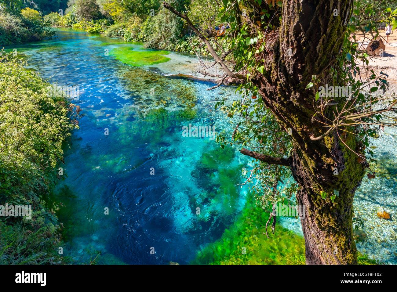 Blue eye spring near Sarande, Albania Stock Photo - Alamy