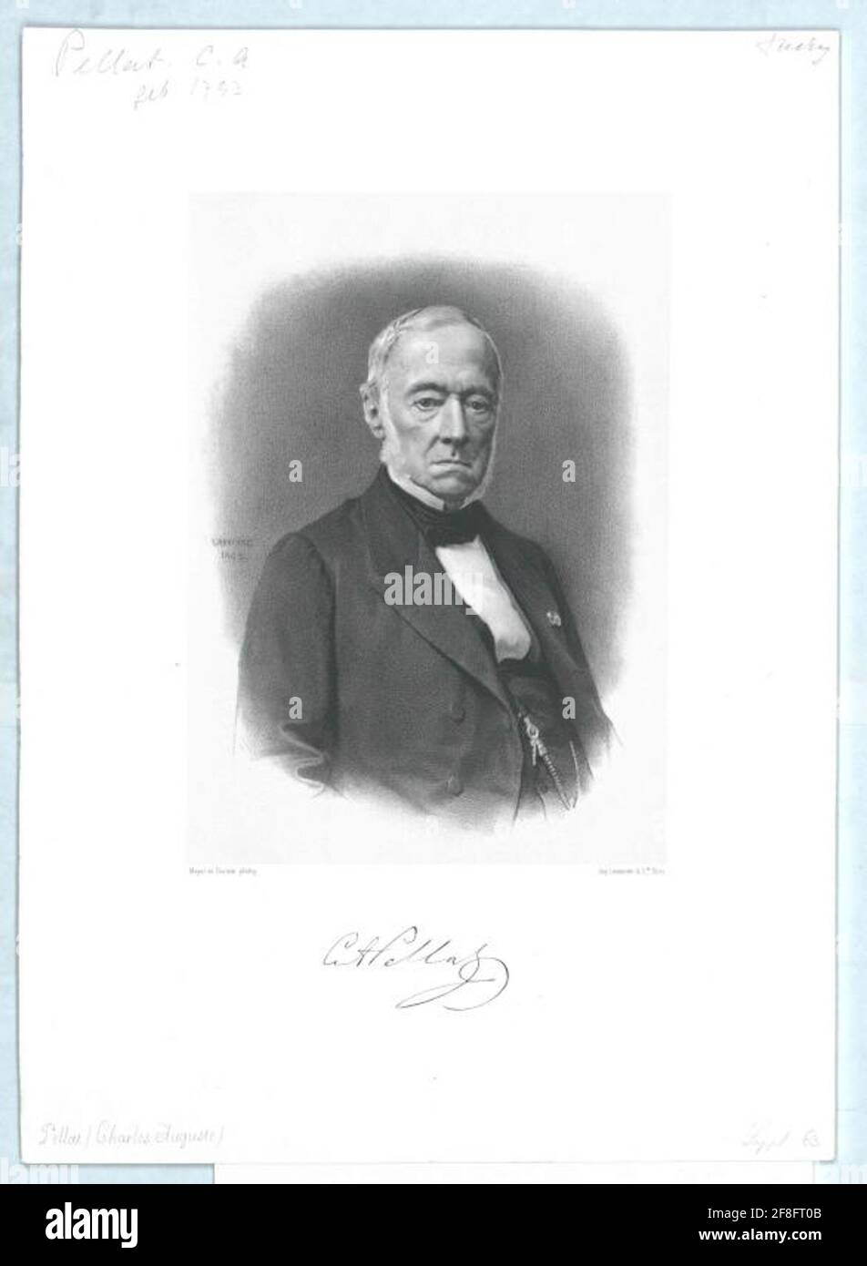 Pellat, Charles Auguste . Stock Photo