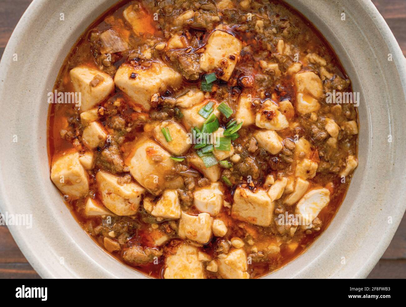 Chinese Szechuan dish, "Mapo Tofu Stock Photo Alamy