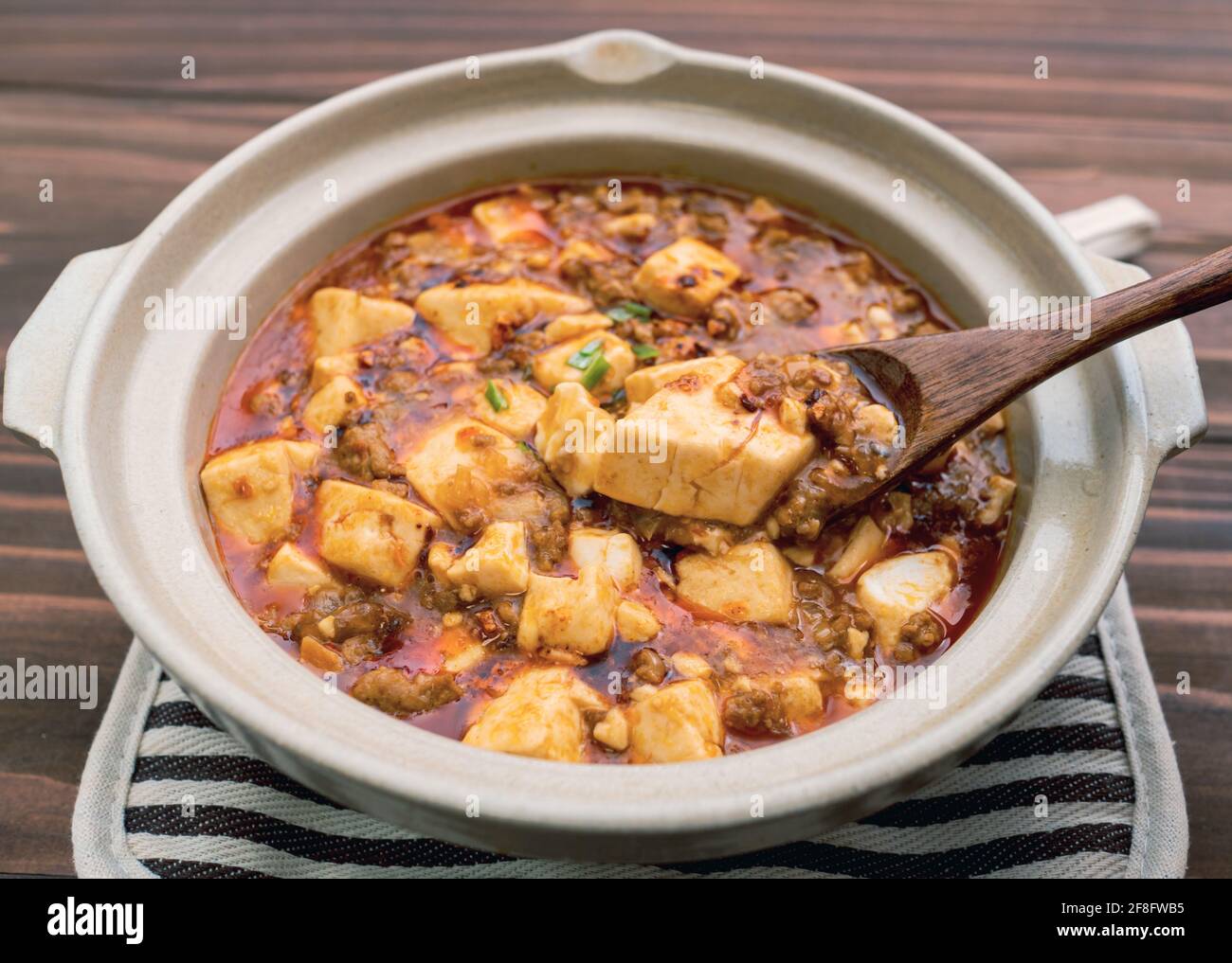 Chinese Szechuan dish, "Mapo Tofu Stock Photo Alamy