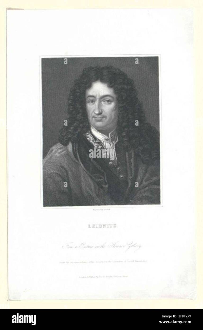 Leibniz, Gottfried Wilhelm Freiherr von. Stock Photo