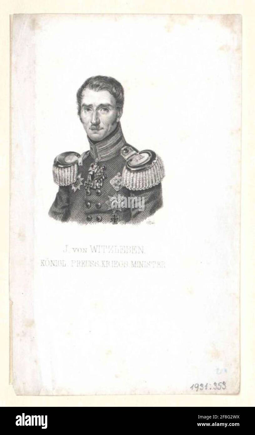 Witzleben, Karl Ernst Job Wilhelm von. Stock Photo
