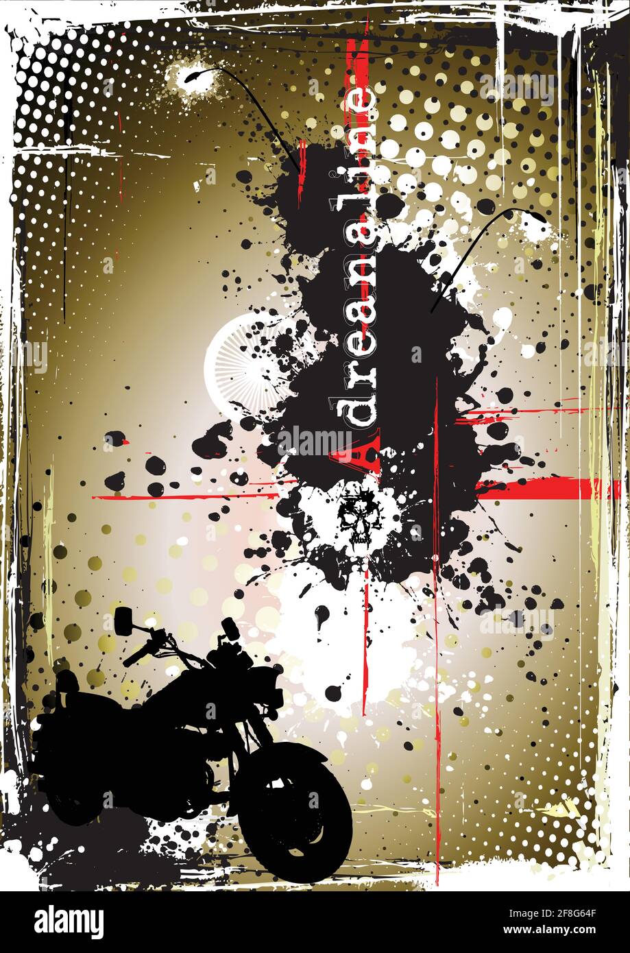 Motorcycle poster background Stock Vector Image & Art - Alamy